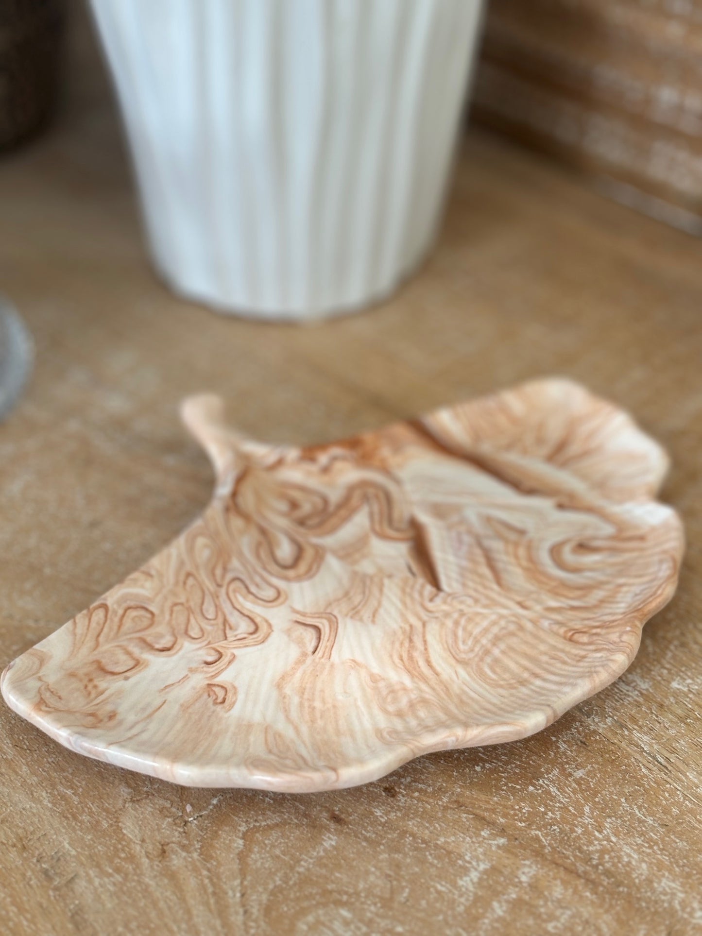 Plateau feuille de Gingho
